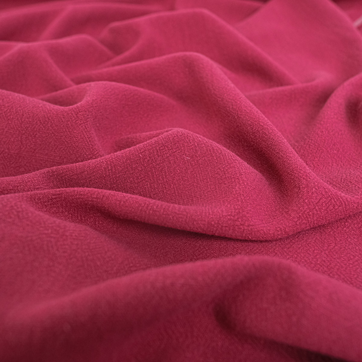Luna Raspberry Washed Linen Viscose - Maison Klem